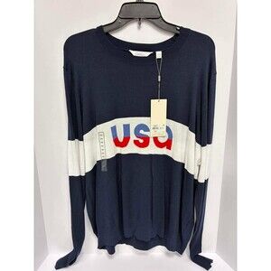 Walter Hagen Womens Clubhouse USA Lightweight LS Crew Neck Sweater Shirt XXL